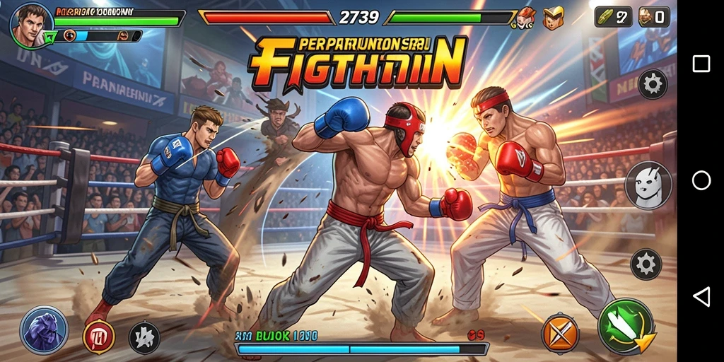 Tangkapan layar dari gameplay <strong>2739</strong> yang menampilkan pertarungan mendebarkan.
