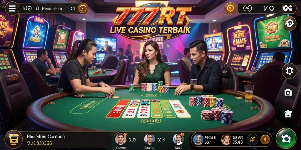Gameplay Live Casino yang menegangkan dan interaktif di 777RT.