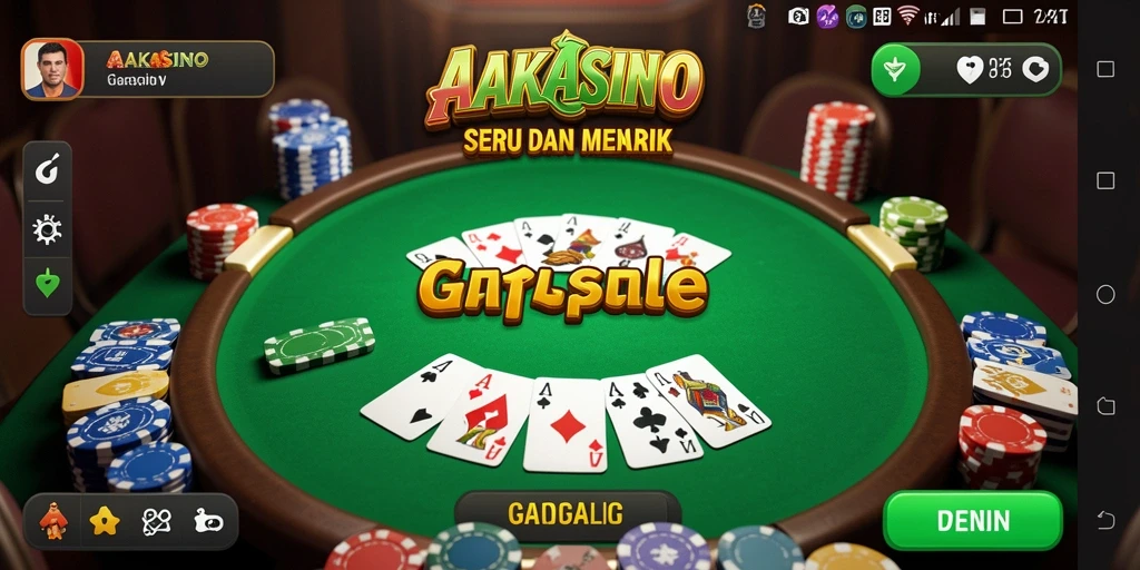 Tampilan gameplay Gaple yang seru dan interaktif.