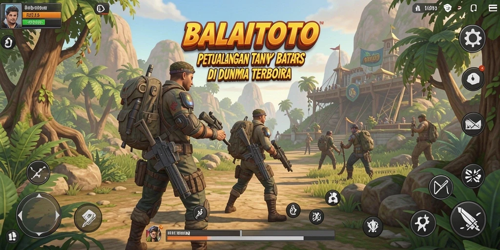 Screenshot gameplay <strong>BALAITOTO</strong> menampilkan petualangan seru di dunia terbuka.