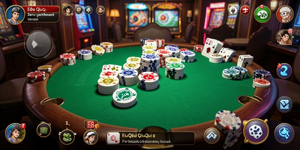 Tangkapan layar dari gameplay seru E88 QiuQiu.