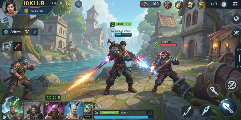 Tampilan gameplay <strong>IDKLUB</strong> yang menegangkan dan strategis.