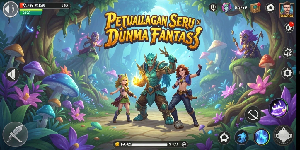 Screenshot KA789 menampilkan pemain dalam petualangan seru di dunia fantasi.