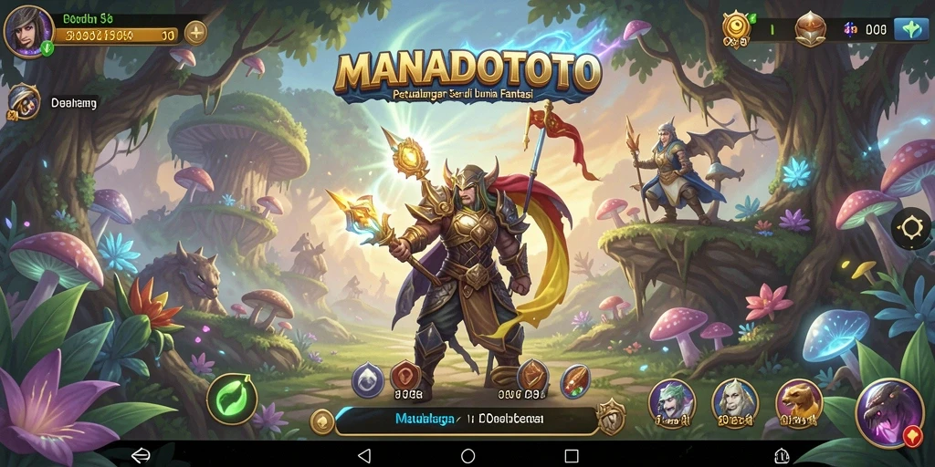 Tampilan gameplay <strong>MANADOTOTO</strong> mengajak pemain menjelajahi dunia fantastis.