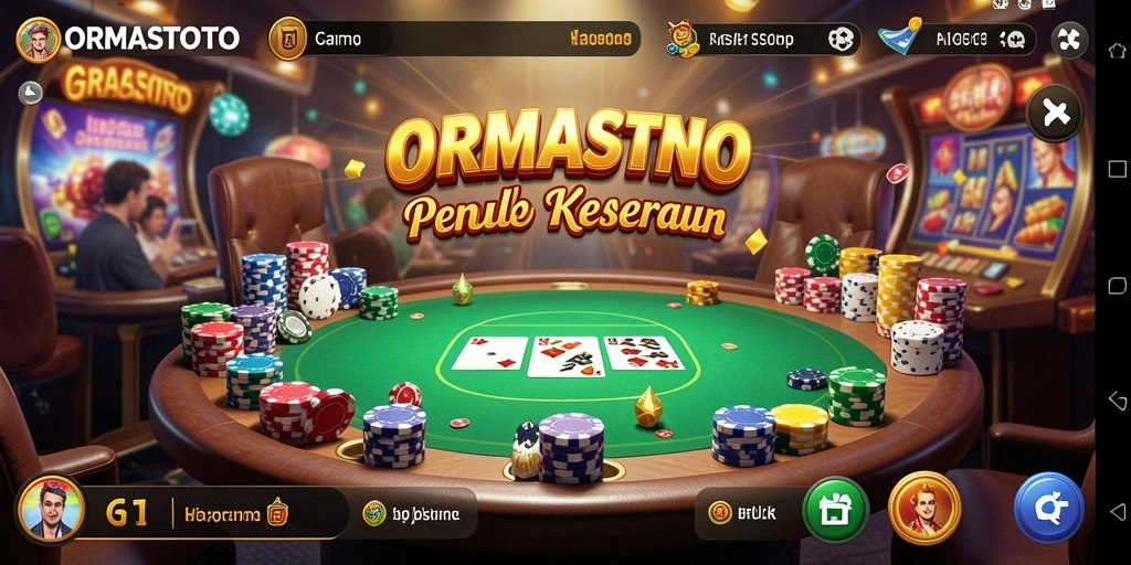Tampilan utama ORMASTOTO menampilkan gameplay kasino yang menarik dan mengesankan.