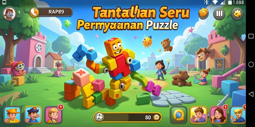 Tangkapan layar permainan RAP89 menampilkan gameplay yang penuh warna dan menantang.