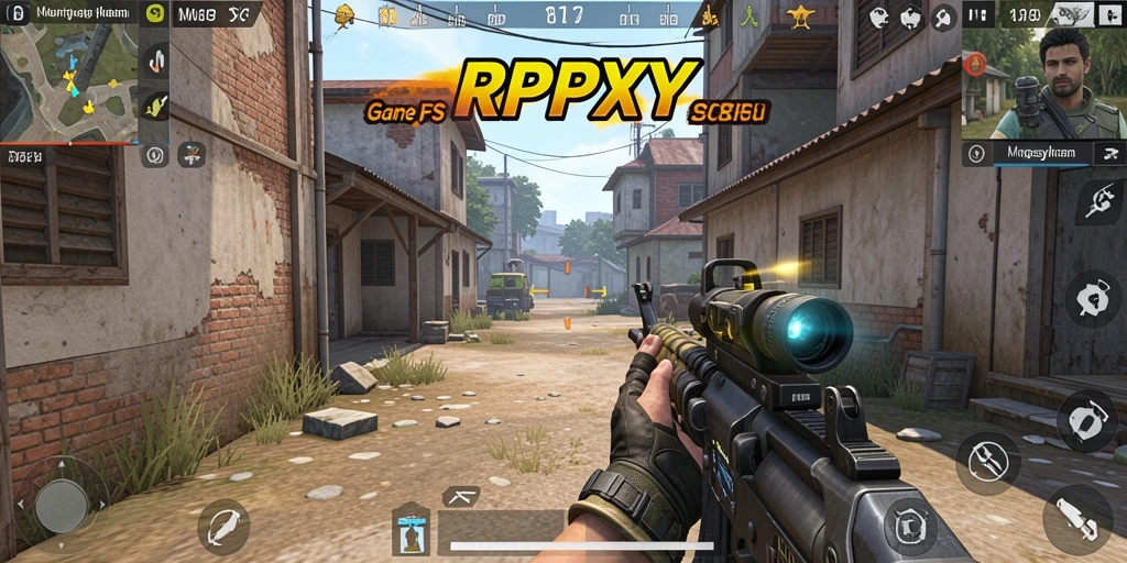Tangkapan layar menunjukkan aksi seru dalam pertempuran FPS.